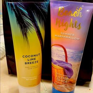 Summer scents Bath and Body Works cream